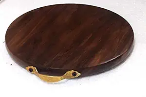 Masterarts Wooden Chopping Board/Wood Cutting Board for Home & Kitchen Product/one Piece Wood (Size=11 * 1 * 11 inches) in Shisham Wood