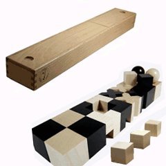Naef Juego completo de ajedrez Bauhaus