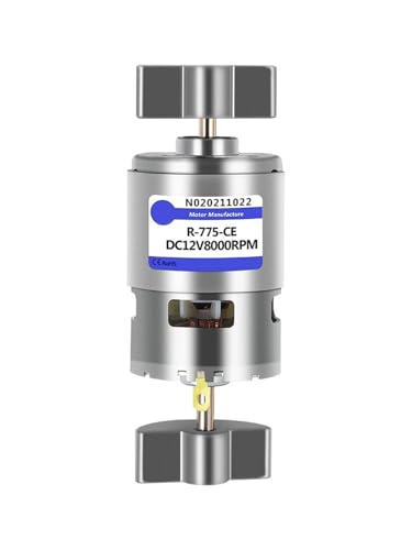 Moteur électrique 775 DC 12V 24V à double vibration de 8000RPM