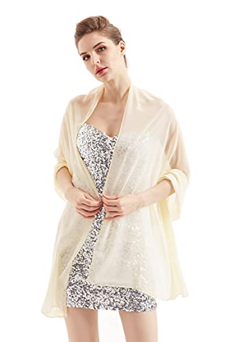 Alivila.Y Fashion Womens Chiffon Scarf Wrap Hijab Bridal Wedding Scarves Shawl for Bridesmaid4