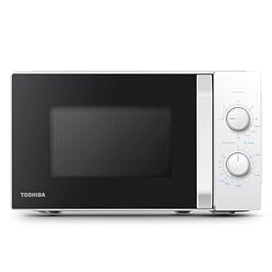 Toshiba MW2-MG20P(WH) Horno microondas 3 en 1 con grill, 20 L, 5 niveles de potencia ajustables, temporizador, 700 W, grill 1000 W, blanco