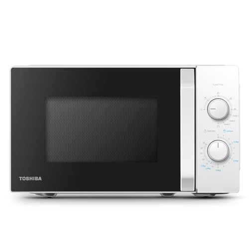 Toshiba MW2-MG20P(WH) Horno microondas 3 en 1 con grill, 20 L, 5 niveles de potencia ajustables,...