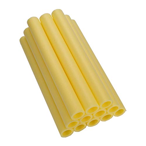 RUXINGGU Schaumstoffhüllen für Trampolinstangen, 40 cm, Gelb, 12 Stück Cover