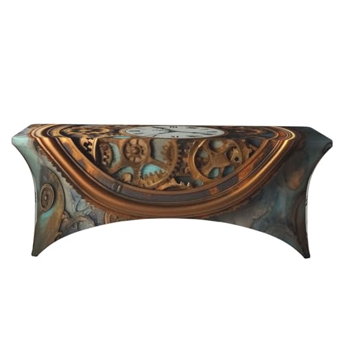 Nappe élasthanne steampunk lavable et infroissable pour table buffet - 3