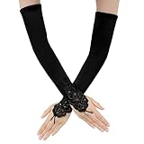 Exquisites Geschenk: Opernhandschuhe aus spitze für damen sind handschuhe, die jede frau lieben wird. Am valentinstag, geburtstagen oder jubiläen ist es das perfekte geschenk, ihrem liebhaber oder ihren lieben lange schwarze handschuhe zu schenken