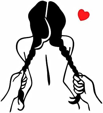 Rzeotpii Sexy Girl Car Stickers and Decals for Fuel Tank Cap,Trunk,Bumper,SUV,Motorcycle,Truck Decorations,Self Adhesive PET Waterproof Women Graphics for Men Dirty(Tools&Gift) (Black)