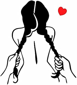 Sexy Girl Car Stickers and Decals for Fuel Tank Cap,Trunk,Bumper,SUV,Motorcycle,Truck Decorations,Self Adhesive PET Waterproof Women Graphics for Men DirtyTools&Gift Black