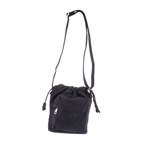 Sac seau bandoulière femme en toile noir : le rangement léger idéal contre les sacs lourds