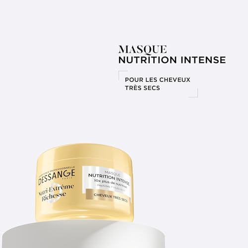 DESSANGE - Routine Cheveux Nutrition Intense Nutri-Extrême Richesse - Shampoing 280ml + Masque 280ml + Soin Sans Rinçage 110ml - Nourrit La Fibre, Les Longueurs & Pointes - Cheveux Très Secs – vue 3