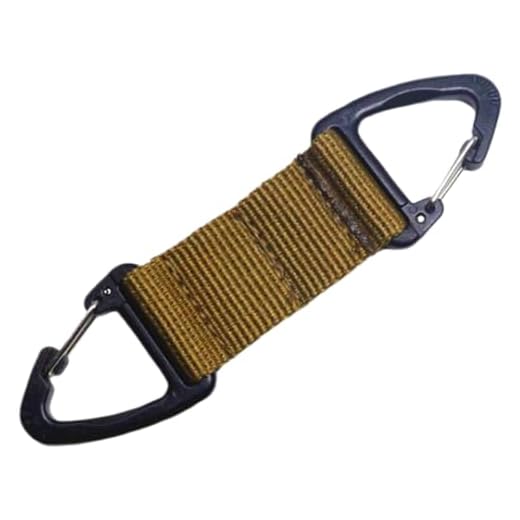 Heavy-Duty Hook – Tactical Nylon Webbing Backpack Hook, Triangle Outdoor Gear Carabiner for Hiking, Camping, and EDC，Khaki