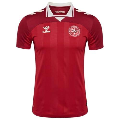hummel Mens Denmark Home Shirt 2025 Adults Short Sleeve Red L