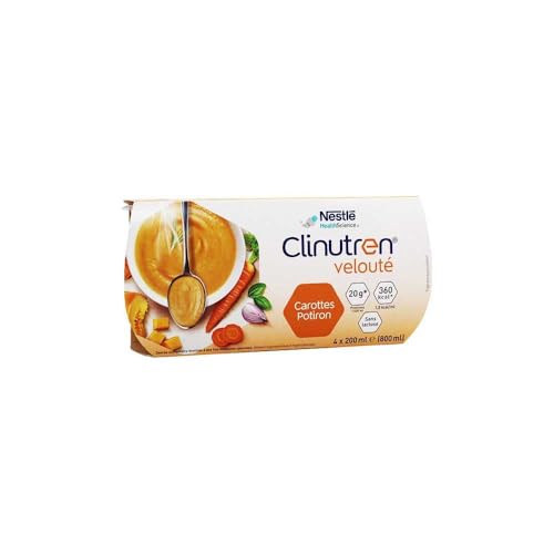 Clinutren Velouté carottes potiron 4x200ml soupe dénutrition salée