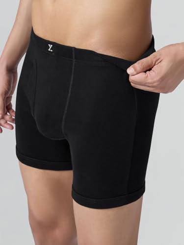 Image of XYXX Nova Cotton Boxer Brief for Men |Regular Fit with intellifresh No-Marks Waistband | Inner Elastic | Solid Underwear for Men