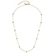 Produktbild JEWELS BY LEONARDO Halskette Ciao Mini  Anker-Kette aus goldfarbenem Edelstahl  mit klaren, eingefassten Glas-Kristallen  40-45 cm Länge  Geschenk Damen Schmuck  022919