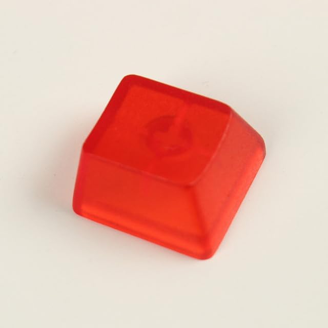 Electronics - Clear Keycaps OEM Profile Transparent Clear Blue Red Backlight RGB Matte Feel ABS Mechanical Keyboard Keycaps MX Switch Tester (R3 Red KeycaPS%60PCS)