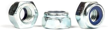 M5 (5mm) Nylock Nuts Nylon Insert Locking Nuts Zinc Plated DIN 985 (Pack of 50) A01C/1