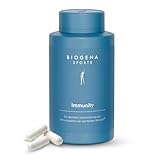 BIOGENA SPORTS Immunity – Premium Nährstoff-Komplex mit Reishi, Cordyceps & Shiitake Pilz - Zink, Selen & Vitamin A, C, D – mit Echinacea, Schwarzer Knoblauch - Vegan – 90 Kapseln