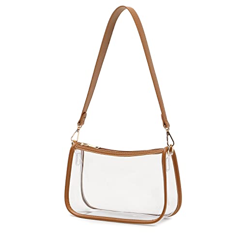 Image of Clear Purse Stadium Approved Bag Transparent Beach Handbag