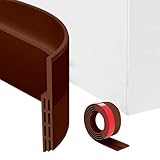 Avilia Zugluftstopper aus PVC – Isolierung für Innentüren – thermische und akustische Türschwelle, 1 m x 4,2 mm – vollständiger Schutz gegen Zugluft braun