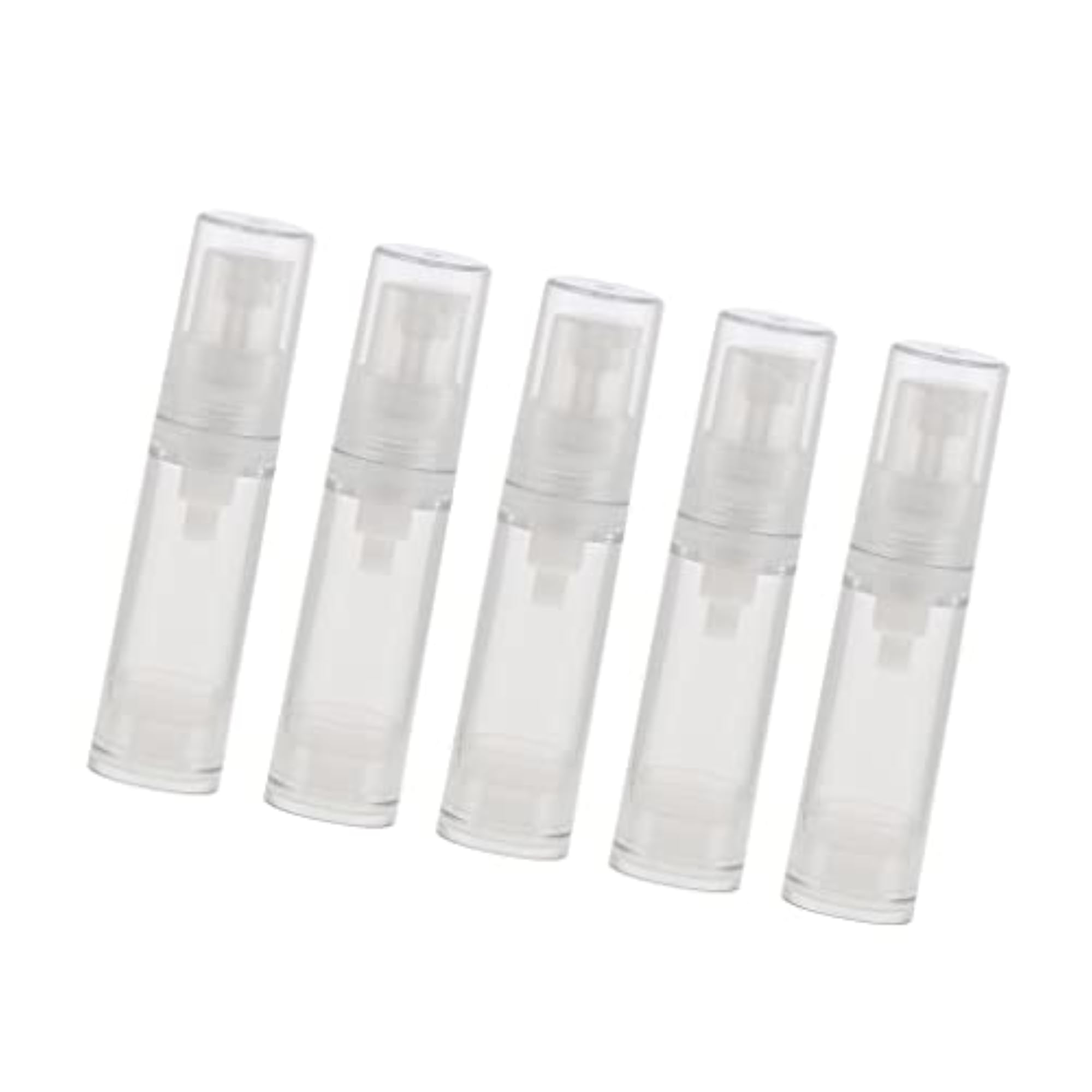 5pc Travel Pump Press Empty Cosmetic Cream Lotion Tubes