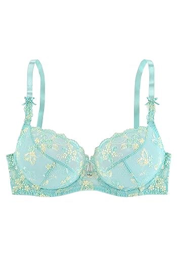 Lascana Damen Bügel-BH ohne Wattierung, Spitze, Perlenanhänger,...