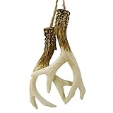 The Bridge Collection Pair of Faux Deer Antlers Ornament - Rearview Mirror Hanger for Hunter- Deer Hunting Ornament - Deer Antlers Decoration - Hunting Decor