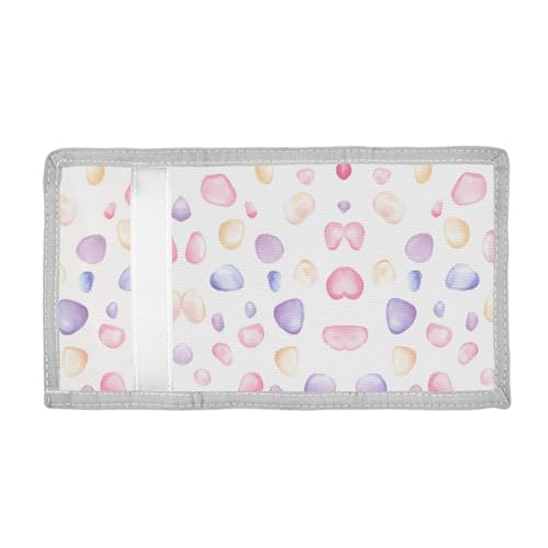 ALAZA Kids Wallets for Boys Girls Toddler Trifold Wallet Children Small Colorful Pebbles with Zipper Coin Pocket2