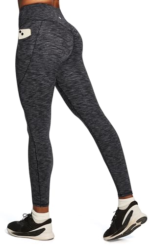Image of Heathyoga Yoga Pants with Pockets Extra Soft Leggings with Pockets for Women Non See-Through High Waist Workout Leggings
