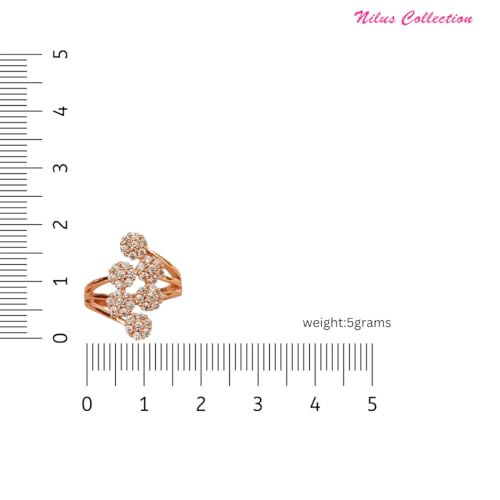 Image of Nilu's Collection Floral Adjustable Finger Ring for Women