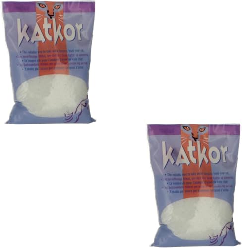 Kit Raccolta Campioni Urina per Gatti, Lettiera Katkor Pearl, 2 x 200g, con Pipetta e Tubo