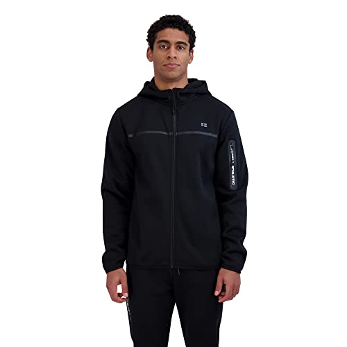 Russell Athletic Mens Club Court Full Zip Fleece Hoody, Black, L Russell Athletic Mens Club Court Full Zip Fleece Hoody, Black, L