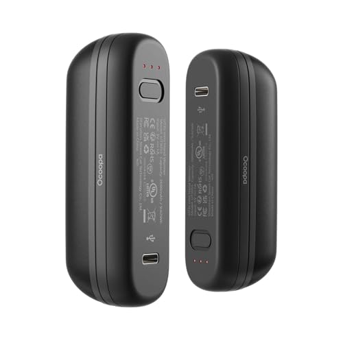 OCOOPA 2 in 1 Magnetic Rechargeable Hand Warmers, UT2s Mini Electric Handwarmers 2 Pack, Split USB-C, Reusable Portable Pocket Heater, Raynauds, Golf, Christmas, Tech Gifts for Women Men