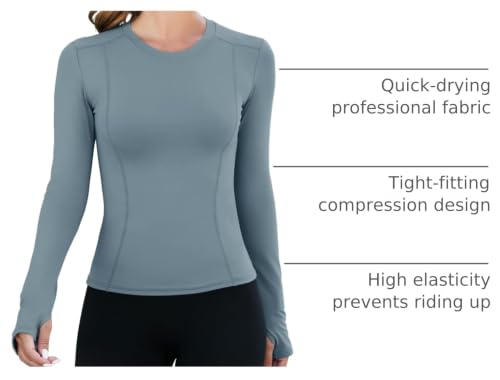 Image of Loovoo Women Workout Shirts, 1 /2 /3 Pack Short Sleeve Compression Tee | Tight Fit Gym Basic Tops, Athletic Quick Dry Crew Neck 4-Way Stretch, Flat Seams Ideal for Yoga, Gym, Running and Daily Wear