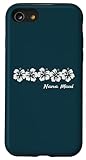 custodia per iphone se (2020) / 7 / 8 hilo hawaiian hibiscus flowers, hana maui fiore classico