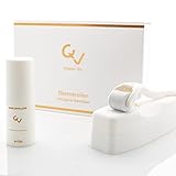 Dermaroller 0.25mm für Gesicht und Körper, professionelles Microneedling für zuhause - mit Reinigungsspray für sorglose Anwendung - Derma Roller homecare set