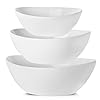 Hasense Porcelain Salad Bowls Large Serving, White Salad Mixing Serving Bowls for Kitchen, 42-36-28 Ounce Serving Dishes for Entertaining Parties, Dishwasher Microwave Safe, Set of 3 Hasense Porcelain Salad Bowls Large Serving, White Salad Mixing Serving Bowls for Kitchen, 42-36-28 Ounce Serving Dishes for Entertaining Parties, Dishwasher Microwave Safe, Set of 3