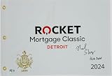 NEAL SHIPLEY SIGNED 2024 ROCKET MORTGAGE CLASSIC SIGNED GOLF PIN FLAG AUTOGRAPH DETROIT GOLF CLUB PGA DEBUT BECKETT AUTHENTICATION K13