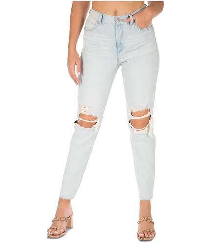 Rewash Womens Real Curve Mom Distressed Skinny Fit Jeans