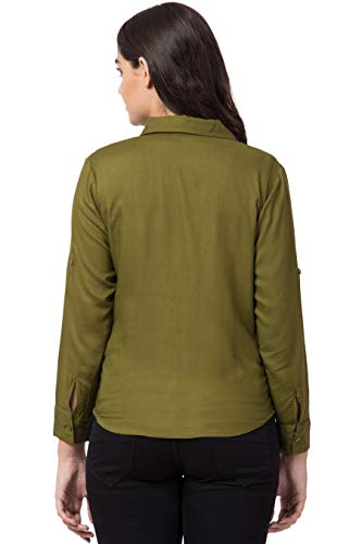 Image of FUNDAY FASHION Women's Rayon Blend Regular Fit Long Sleeve All Purpose Shirt