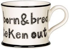 Cath KidstonMoorland Pottery Yorkshire Born & Bred Mug, Ceramic, Mug, 11 Oz