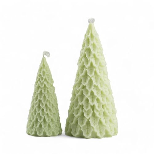 HatafaFurni Christmas Tree Shaped Scented Candle, Christmas Decorative Candles for New Year, Christmas Holiday Decorations, Bee & Soy Candles Scented Candles - 1 Pack, 5.5