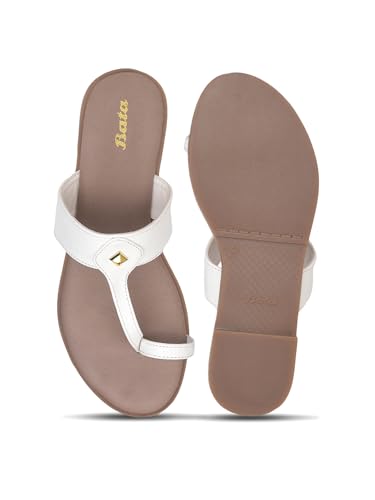 Image of Bata Women's Casual Toe Ring Slipper - Beige