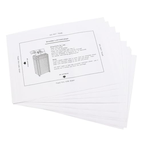 MINAOLULUS Paquete de Aceite para Trituradora Profesional, Papel Portátil Blanco de Plástico 8 Piezas, Fácil y Mantenimiento sin Derrames para Oficina o Escuela