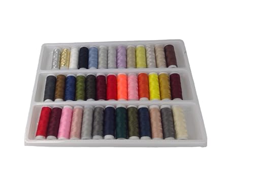 Borman Set de Hilos para Coser Loarre 56 Piezas, Juego de Hilo de Coser, 39 Colores – Kit de Hilos de Colores Surtidos para Costura a Mano – Ideal para Manualidades, Reparaciones y Proyectos de DIY