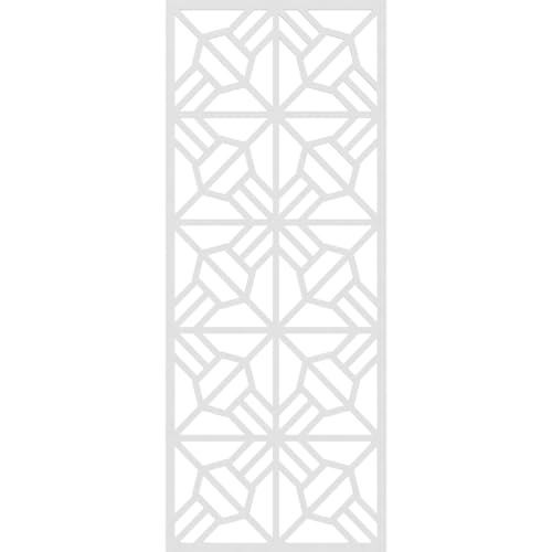 Image of 31 3 /8 inchW x 79 3 /8 inchH x 3 /8 inchT Auburn Decorative Fretwork Wall Panels in Architectural Grade PVC