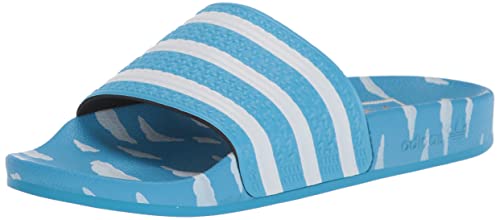 adidas Originals Unisex-Child Adilette Comfort Slides White/White/White 5