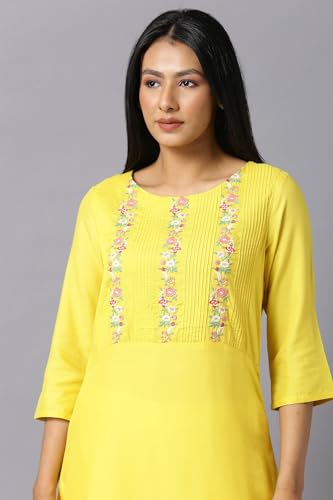 Image of W for Woman Women's Viscose Regular Fit Casual Kurta