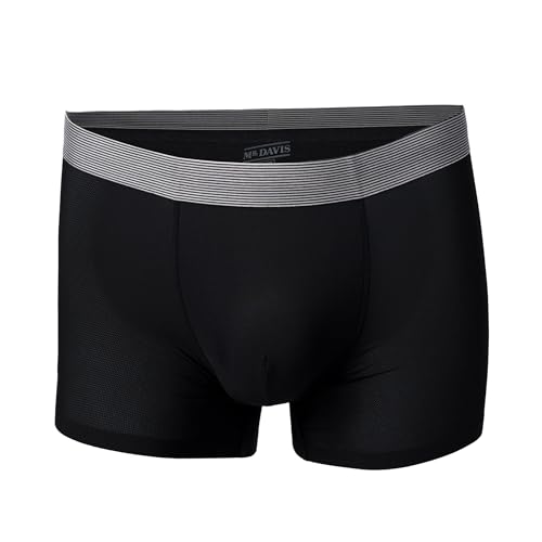 Mr. Davis Men's Lightweight AirMotion Trunks Cut Boxer Brief Underwear 3 Pack2