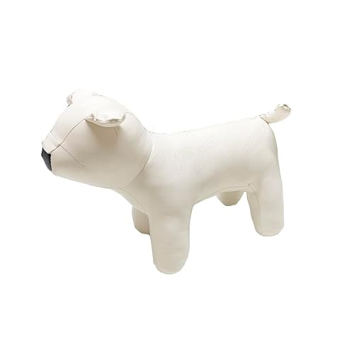ペットドールおもちゃトルソードール モノトーン マネキン 犬 ドッグ モデル 撮影 インテリア ぬいぐるみ ディスプレイ 商品 ミニチュアダックス 大型犬 中型犬 エミリースタイル emilystyle (ホワイト, BD)