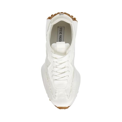 Steve Madden Steve Madden Women's Campo Sneaker, White, 6